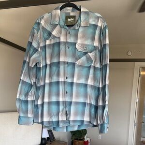 Howler Blue and White Plaid Shirt